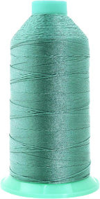 Mandala Crafts Bonded Nylon Thread Aquamarine Heavy Duty Sewing Threads - 1100 YDs Size 92 280D T90 Tex 90 Thread for Leather Jeans Weaving Outdoor Marine Upholstery Threads