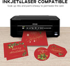 100 Sheets Red Cardstock 8.5 x 11 65lb Printer Paper, Goefun Red Card Stock Paper for Christmas, Invitations, Cards Making and Craft