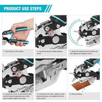 DURATECH Leather Hole Punch, Heavy Duty Belt Hole Punch Plier with 6 Solid Holes for Belts, Watch Bands, Straps, Pet Collars, Saddles, Shoes, Fabric, DIY Home or Christmas Craft Projects