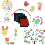 HOWAF Wooden Christmas Stamps for Kids Crafting, Card Making, Painting, Scrapbooks, Party Bag Fillers, Favor Decoration Supplies