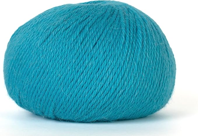 100% Baby Alpaca Yarn for Knitting & Crocheting - Set of 2 Skeins of Premium Yarn DK - Lightweight, Hypoallergenic & Thermal Peru Made - Ideal for Delicate Projects (BL799 - Cyan Blue)
