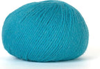 100% Baby Alpaca Yarn for Knitting & Crocheting - Set of 2 Skeins of Premium Yarn DK - Lightweight, Hypoallergenic & Thermal Peru Made - Ideal for Delicate Projects (BL799 - Cyan Blue)