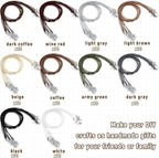 Tudomro 100 Pieces 20 Inch Waxed Leather Necklace Cord Bulk with Clasp Colorful Necklace Bracelet Chains String Rope Cord for Jewelry Making Pendants Charms(Earth Tone)