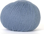100% Baby Alpaca Yarn for Knitting & Crocheting - Set of 2 Skeins of Premium Yarn DK - Lightweight, Hypoallergenic & Thermal Peru Made - Ideal for Delicate Projects (BL476 - Steel Blue)
