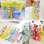560pcs Acrylic Red Heart Star Butterfly Pastel Candy Color Assorted Beads for Bracelets Jewelry Making Necklaces DIY Crafts