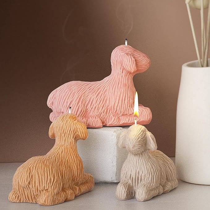 Nativity Scene Molds - Jesus, Maria, Angel & Nativity Designs - Resin Casting & Silicone Molds for Candle Making & Home Decor Wave Candle Mold