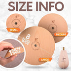 Byllstore 3-Pack Round Pottery Molds | Create Bowls & Plates | 4″, 6″ & 8″ Ceramic Tops | Interchangeable Handle