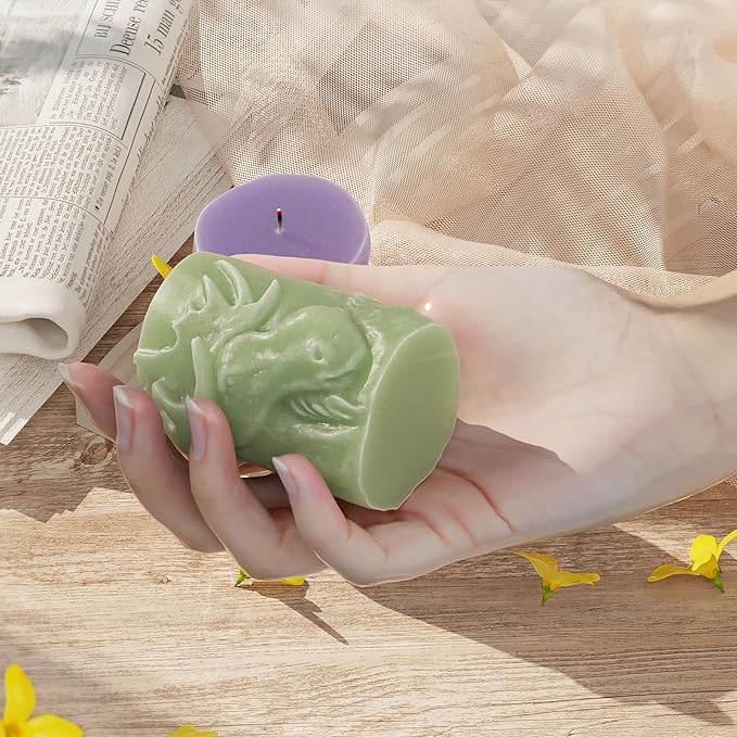 Pegasus Cylinder Animal Resin Casting Silicone Mold for Home Decor & Candle Making Wave Spiral Mold