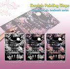 Scratch Art for Adults-Laser Scratch Painting Craft Kit (8 Sheets 16x11 in)|Foil Engraving Art Set|Stress Relief Gift for Travel Lovers,Craft Lovers|Creative Scratch Art Home Decor(Asian Series)