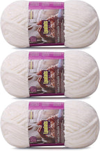 Chunky Chenille Yarn for Crocheting - 3x100g/3.5oz Baby Blanket Yarn for Crocheting Soft - 262 Yards Fluffy Thick Plush Yarns for Knitting Blankets Amigurumi (3, Milk White)