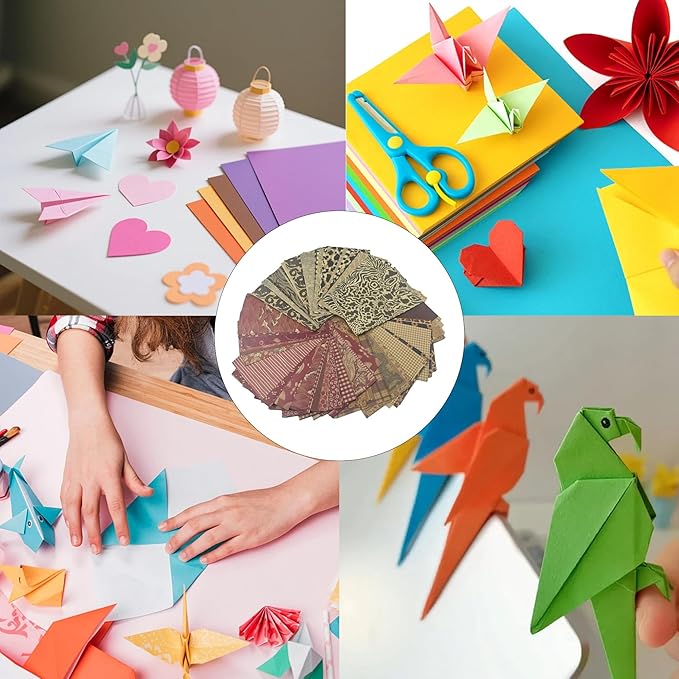 pson 180 Sheets Vintage Scrapbook Paper Pad, Decorative Craft Paper for Journaling, Card Making, Art Collage, DIY Crafts(Style B)