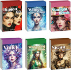 Washi Stickers, 6 Sets 300 Pcs Aesthetic Sticker Book for DIY Journaling, Journaling Supplies for Bullet Journal Art Diary Card Craft Gifts Planner Notebook