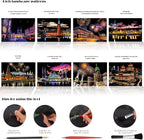 Scratch Art Paper for Adults Foil Art - Colorful City Series, Scratch Painting for Adults/Teens, Scratch and Sketch Craft Gift | Foil Engraving Scratch Art Adult (Set 2)