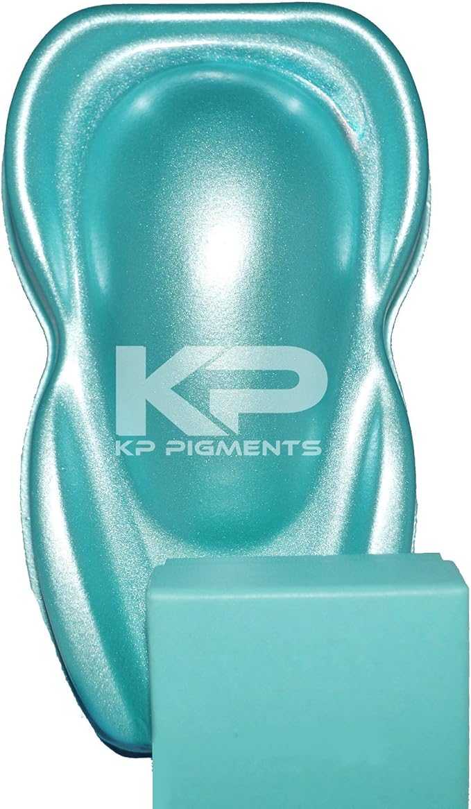 KP Pigments TiffBlue Pearlescent 100% Pure Fine Mica Powder - Naturally Pigmented Multipurpose DIY Arts and Crafts, Dye, Soap Making, Cosmetics, Epoxy Resin, Paint, and More! 25 Grams