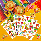 Cinco De Mayo Stickers for Kids, 236Pcs Funny Mexican Fiesta Stickers for Mexican Taco Party Favors Boys and Girls Gifts