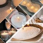 NICEME White Candle Sand with Wicks Pearled Candle Wax Beads, 26OZ/ 750g Customized Powder Candle Making Kit All Natural Granulated Wax for Candles Self Extinguish Refillable Candles with 30pcs Wicks