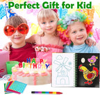 FUNNYB&G Foil Art Craft for Kids - Christmas Crafts Gift Party Favors Stocking Stuffers for Kids Fun Art Supplies Creative Birthday Gift Travel Toys for Girls Boys 4 5 6 7 8 9 Years Old (Farm)