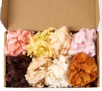 FASHEWELRY 1.4 OZ Nature Wool Roving Needle Felting Set for DIY Craft, Wool Felting for Needle Felt Hand Spinning DIY Craft Materials (8 Colors)