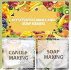 PHATOIL 10Pcs Fruity Fragrance Oil Set, Coconut, Cherry, Apple, Strawberry, Mango Candle Scents for Candle Making, Freshie Scents for DIY Soap Making, Diffuser Oil Scents Set