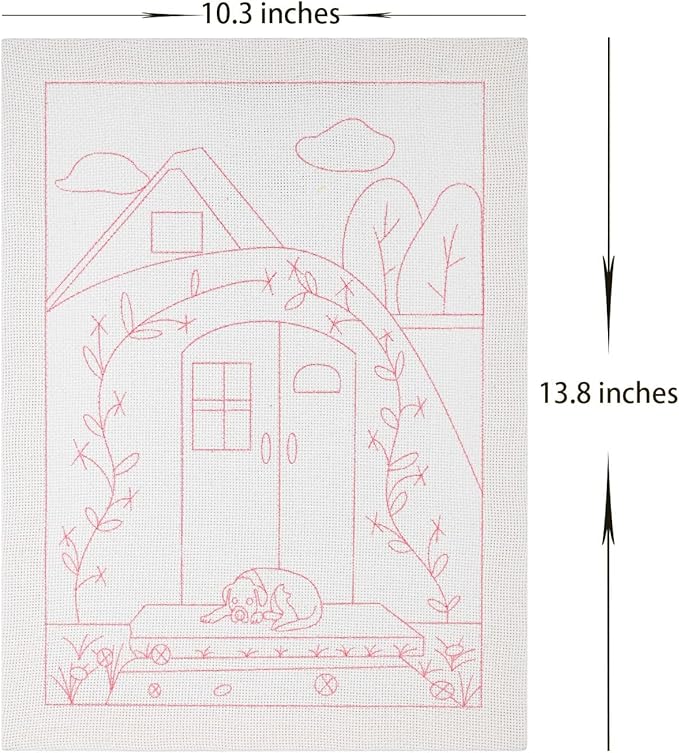 clberni Punch Needle Kit, Punch Needle Embroidery kit, Needlepoint Kits for Adults