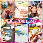 Paint Brushes Set, 20PCS Painting Brushes Different Types of Brushes for Acrylic Paint, Watercolor, Oil, Paint Brushes Bulk for Nail, Face Art, Craft, Rock Painting and School Project