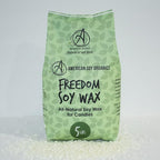 American Soy Organics Freedom Soy Wax Beads for Candle Making - Natural Candle Making Supplies - Paraffin-Free, Beeswax-Free Candle Wax for Container Candles, Tealights and Wax Melts, 5 lbs