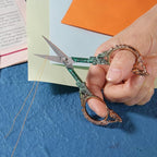 Small Embroidery Scissors with Cover -Cute and Comfortable handles with Sturdy and Sharp Tips for Precise Cutting, Perfect Size for Keeping in Your Sewing and Craft Supplies Kit