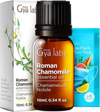 Gya Labs Roman Chamomile Essential Oil - 0.34 Fl Oz - for Hair, Skin, Diffuser, Aromatherapy & DIY Candle Making Scent