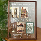 Washi Stickers, 12 Sets 600 Pcs Aesthetic Sticker Book for DIY Journaling, Journaling Supplies for Bullet Journal Art Diary Card Craft Gifts Planner Notebook