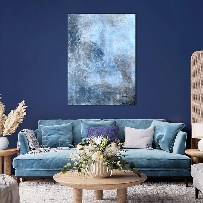 ARTEZA Stretched Canvas, 36 x 48 Inches, Pack of 2, Blank White Large Canvas for Painting for Acrylic, Oil and Gouache Paints