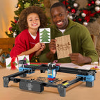 TTS-55 PRO 5500mW Laser Engraver Machine Laser Cutter Laser Cutting Engraving Tool for Wood Metal Aluminum Glass Leather (Black)