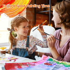 Soucolor Acrylic Paint Brushes Set, 40Pcs Round Pointed Tip Artist Paintbrushes for Acrylic Oil Watercolor Canvas Boards Rock Body Face Nail Art, Halloween Pumpkin Ceramic Crafts Supplies, Black