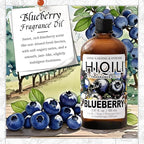 HIQILI Blueberry Fragrance Oil for Candle & Soap Making, Fruity Scents for Reed Diffuser Oil Refill, Add to Lotion, Body Wash - 5.07 Fl Oz