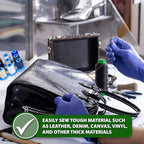 Mandala Crafts Bonded Nylon Thread 12 Neutral Colors Heavy Duty Sewing Threads - 780 YDs Size 277 840D T270 Tex 270 Thread for Leather Jeans Weaving Outdoor Marine Upholstery Threads