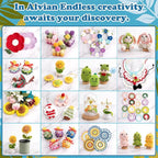 Alvian Mandala Coaster Crochet Kit for Beginners Crochet Starter Kits Craft Knitting with Step-by-Step Video Tutorials Mini Handmade Crochet Knitted Gift for for Birthday, Anniversary, Valentines