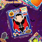 36 Sheets Halloween Stickers for Kids, Make Your Own Halloween Character Mix and Match Stickers Vampires Witches Mummies Zombies Ghosts Sticker, Halloween Party Party Supplies Favors
