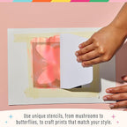 Bright Stripes Ultimate Arts & Crafts Kit for Kids – All-in-One Crafting Station for Beginners & Experienced Crafters | Creative DIY Supply Set for Ages 6+