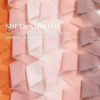 3 Rolls Orange Handmade Fringe Chiffon Ribbon 1.5" x 7Yd Yard Silk-Like Colorful Rustic Ribbon for Bouquets Wrapping Decor Wedding Tie Invitations Crafts