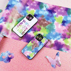 Tie Dye Permanent Vinyl Roll- 12'' x 8ft Purple Clouds Permanent Adhesive Vinyl for Mugs Decors Self Adhesive Sticker