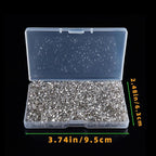 1200PCS 3mm Bicone Crystal Glass Beads for Jewelry Making, Sparkling Mini Beads for Suncatchers, DIY Bracelets & Craft Projects (Grey)