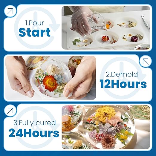 2 Gallon Epoxy Resin with Pumps, Bubble Free Resin Epoxy Kit, Crystal Clear Epoxy Resin and Hardener for DIY Art, Molds,Craft