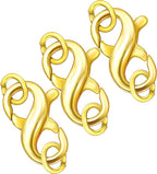 Dailyacc Double Opening Lobster Clasp 316 Stainless Steel Silver and Gold Pleted Necklace Bracelet Extender Clasps and Closures for DIY Jewelry