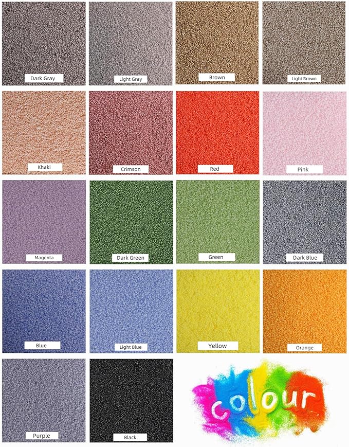 Aufien Candle Sand with Wicks, 21.4 Oz Pearled Candle, DIY Bead Powder Sand Wax Making kit Refillable Non Toxic for Handmade, Wedding and Halloween Christmas Decorations Red Unscented