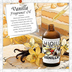 HIQILI Vanilla Fragrance Oil for Body Spray, Diffuser Use, Essential Oil for Candle, Soap, and Women Perfume Making - 5.07 Fl Oz