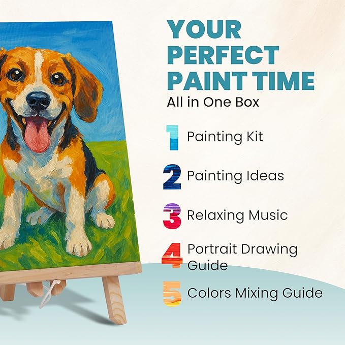 CraftyCrocodile Set of 2 Painting Kits for Adults and Couples - Sip and Paint Kit for Date Night and Crafts - Acrylic Painting Kit with Canvas Boards and Easels - Couple Art Set for Starters