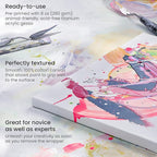 ARTEZA Stretched Canvas, 8 x 8 Inches, Pack of 12, Blank White Square Canvas for Painting for Acrylic, Oil and Gouache Paints