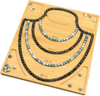Petoysoso Bead Board for Jewelry Making,Bamboo Necklace Making Supplies,Jewelry Making Supplies,Beading Board
