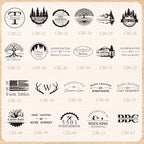 Terwex Custom Electric Branding Iron for Wood, Black Temperature-Controlled Wood Branding Iron Personalized Metal Stamp, Logo Branding Irons Letter Stamp for Leather Food, Woodworking Tools(1.5")