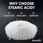 1.5 LB Stearic Acid for Candle Making, Soap Making, Lotion Making and Cosmetics - Vegetable Based