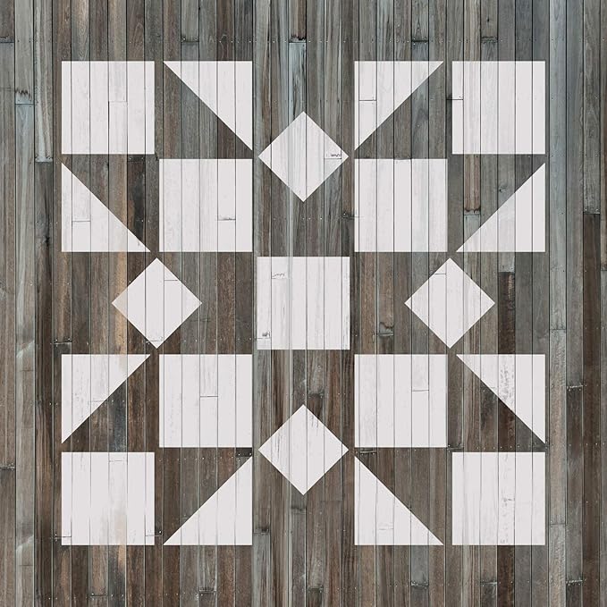 Kaleidoscope Quilt Block Stencil - Homemade Stencils, Wallpaper Stencils, Quilt Stencil, Quilting, Cool Stencils